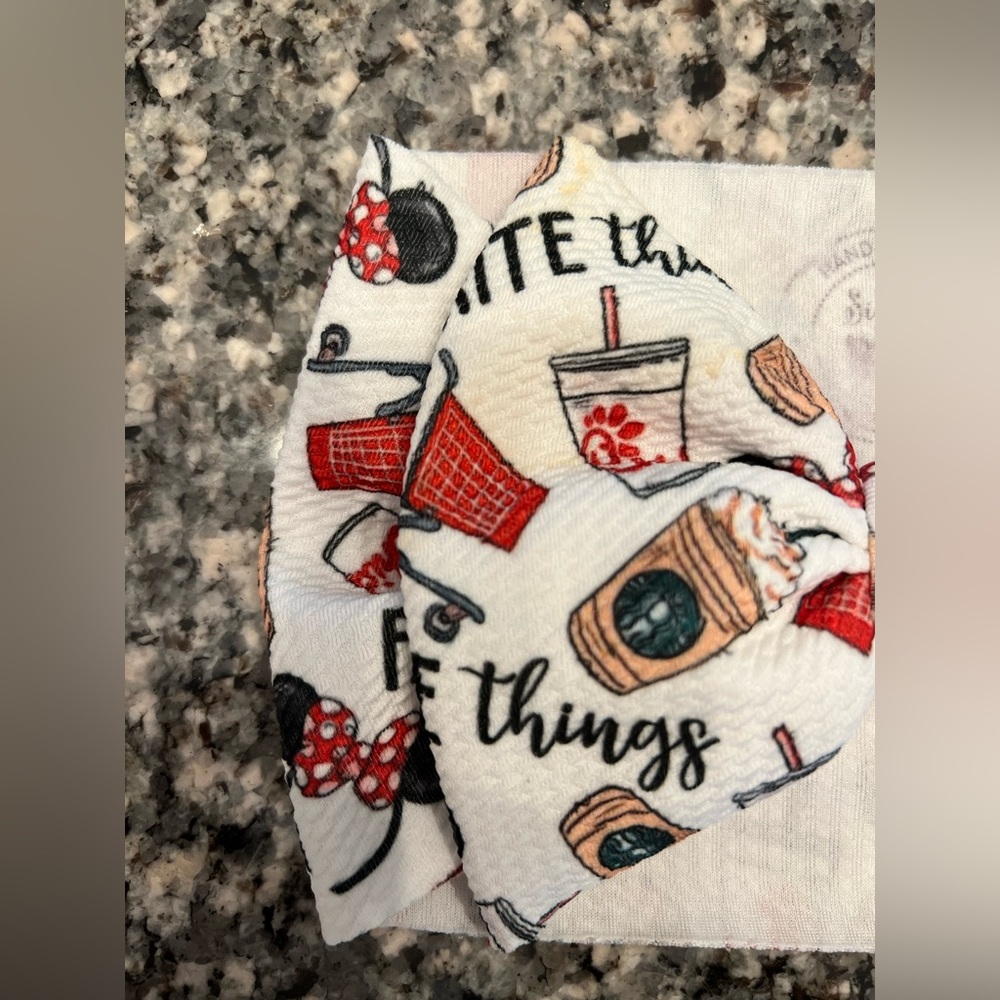 Custom Favorite Things Headwrap / Head band / bow - Picture 2 of 4